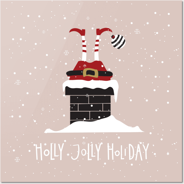Holly Jolly Holiday Wall Art by studioaartanddesign